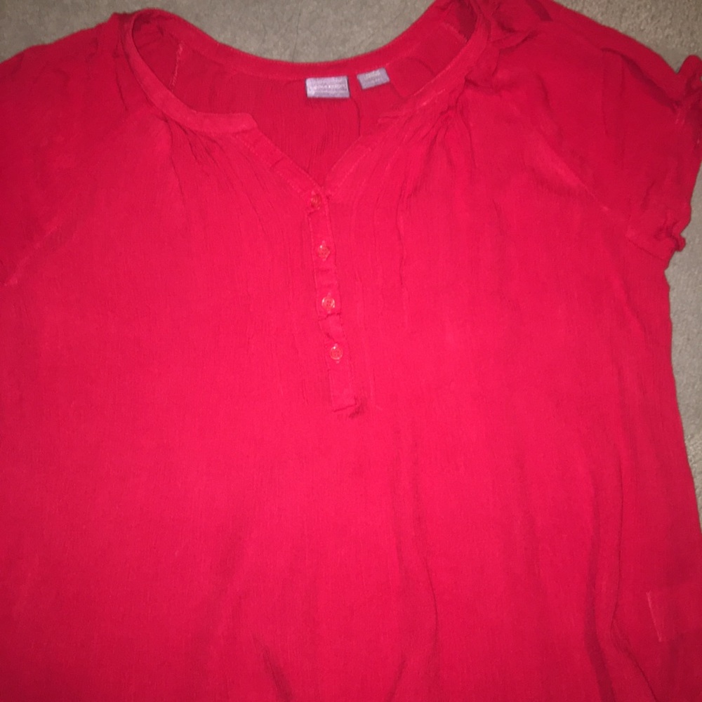 Top no iron wrinkle look overlay or wear as shirt